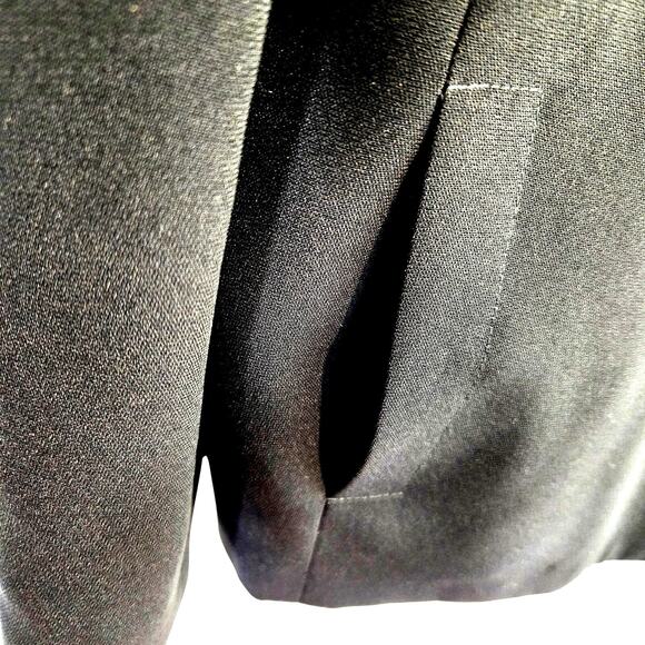 Liz Claiborne Women's Blazer 12 Black Buttons Misses Size Large L Coat Jacket - Picture 4 of 6